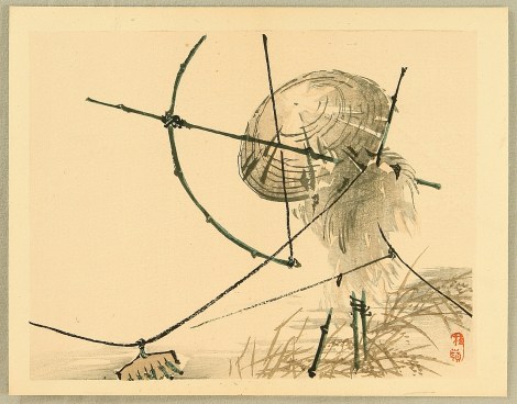 Scarecrow by Bairei Kono (1844-1895)