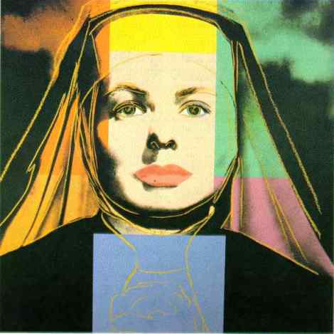 Ingrid Bergman as the Nun by Andy Warhol