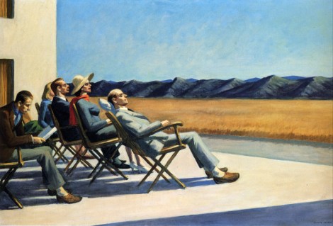 People in the sun - by Edvard Hopper