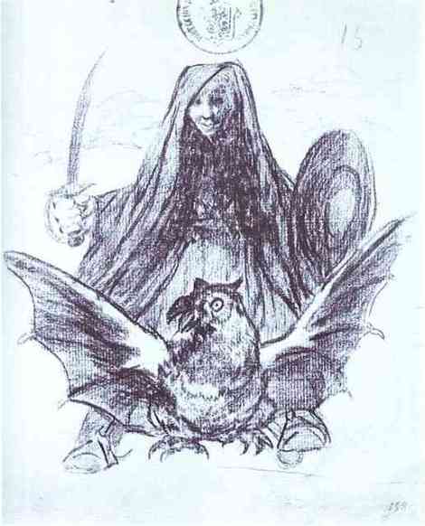 Allegory: War or Evil by Francisco Goya