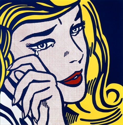 Crying girl by Roy Lichtenstein