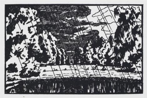 View of the palace. Rain by Anna Ostroumova-Lebedeva