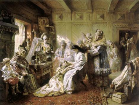 Before the wedding by Konstantin Makovsky