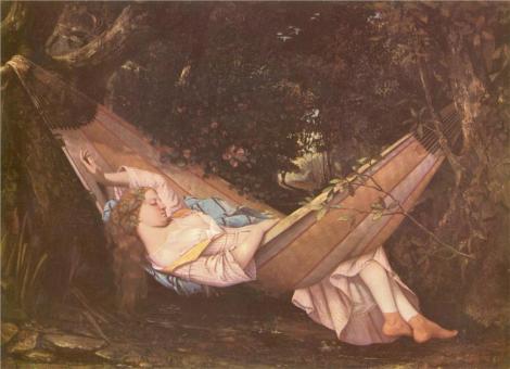 The Hammock by Gustave Courbet