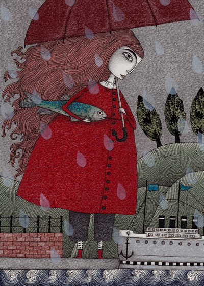 At the harbor by Judith Clay