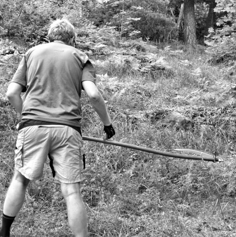 Using a scythe in my garden