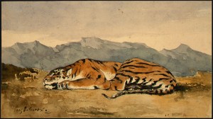 Tiger by Eugene Delacroix