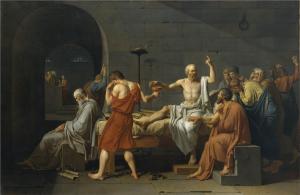 The death of Socrates by Jacques-Louis David