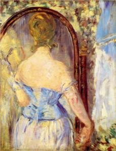 Woman before a mirror by  Edouard Manet 