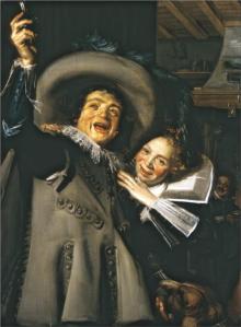 Young Man and Woman in an Inn (Yonker Ramp and His Sweetheart) by Frans Hals
