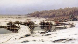 First Snow by Efim Volkov