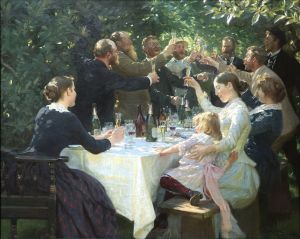 Hip hip hurrah! - PS Krøyer