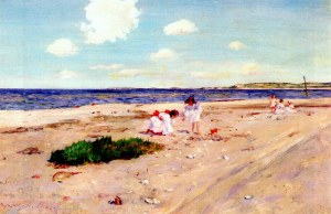 Shell Beach at Shinnecock by William Merritt Chase