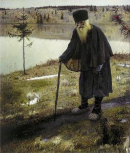 The Hermit by Mikhail Nesterov
