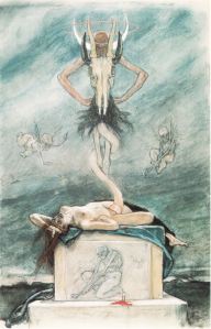 The Sacrifice, from The Satanic Ones by 	Felicien Rops