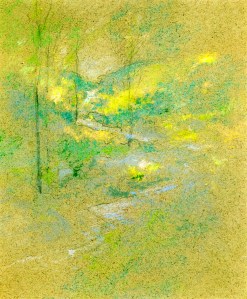 Brook among the trees by John Henry Twachtman