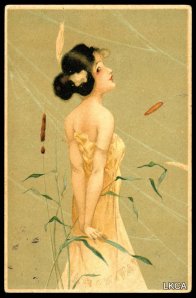 Girls amid plants by Raphael Kirchner