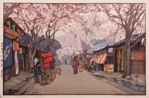 Avenue of Cherry Trees by Hiroshi Yoshida