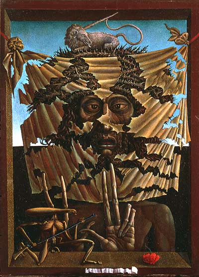 Behind of Veronica's Veil by Ernst Fuchs