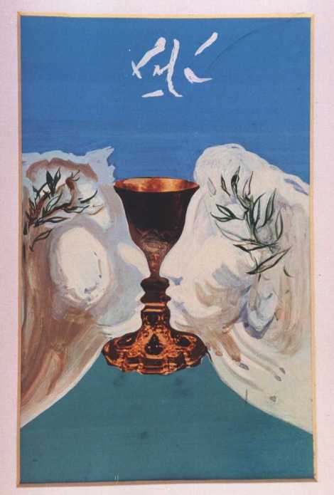The gold chalice by Salvidor Dali