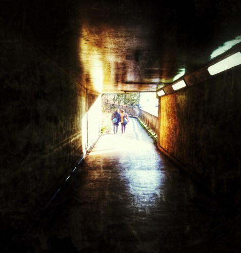 An end in the light of the  tunnel (my own photograph)