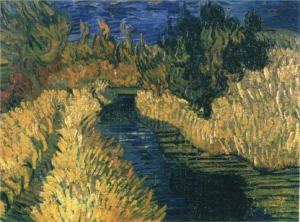 The little stream by Vincent van Gogh