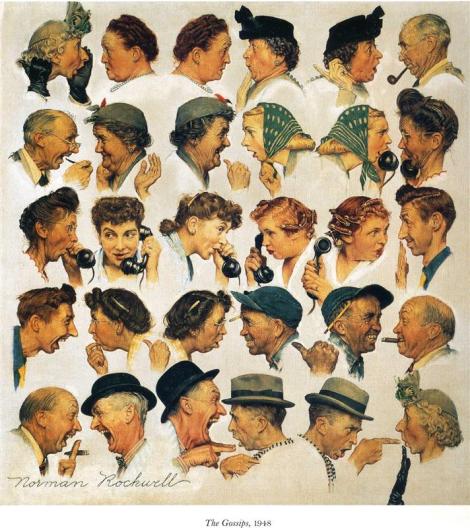 The Gossip by Norman Rockwell