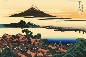 Dawn at Isawa in the Kai province by Katsushika Hokusai