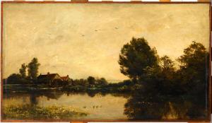The Mill of the Gylieu by Charles-Francois Daubigny