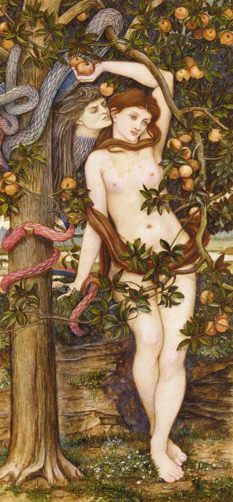 The temptation of Eve by John Roddam Spencer Stanhope