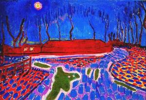 Landscape by Moonlight II by Jan Sluyters