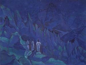 Burning the darkness by Nicholas Roerich