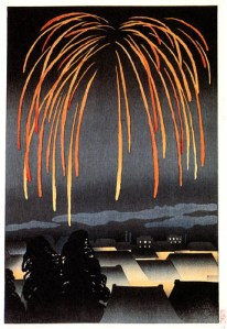 Festival nights fireworks by Yamamura Toyonari