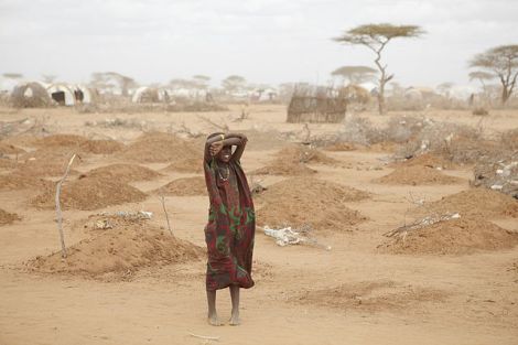 A mass grave for children in Dadaab by Oxfam east Africa