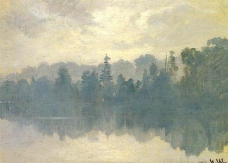 Krestovsky Island Shrouded in Mist by Ivan Shishkin