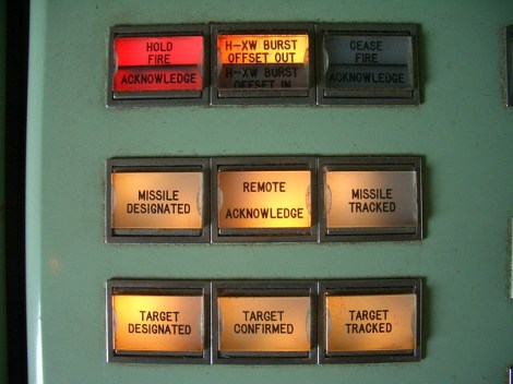 Nike missile status panel by Todd Lappin,  