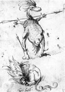 Two Monsters - Hieronymus Bosch