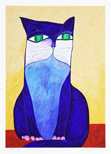 Blue Cat by Aldemir Martins