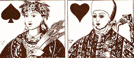 Playing cards by Heorhiy Narbut