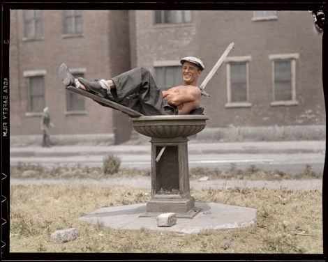 birdbath man