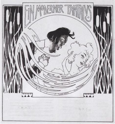 A modern Tantalus. Illustration for 'Meggendorfer leaves' by Koloman Moser