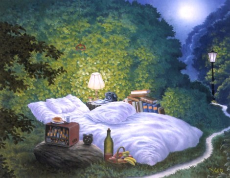 The Moonlight Bed by Jacek Yerka