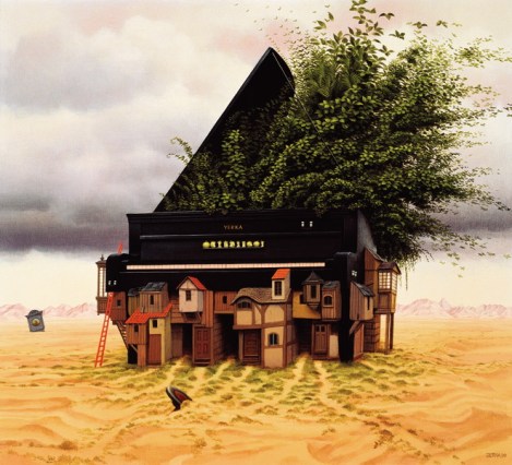 Piano by  Jacek Yerka