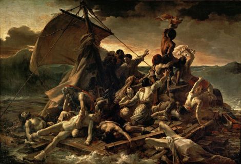 The raft of the Medusa by Theodore Gericault