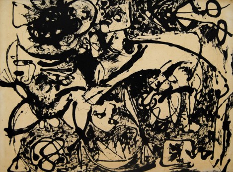 Jackson Pollock, No 8 Black Flowing