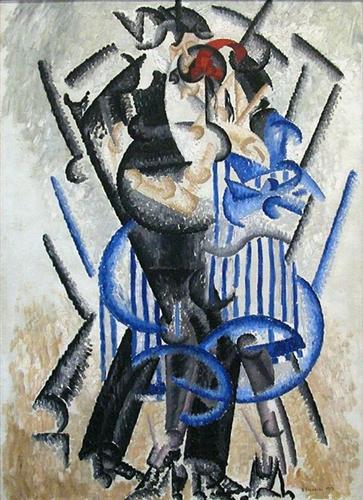 The bear dance at the Moulin Rouge by Gino Severini