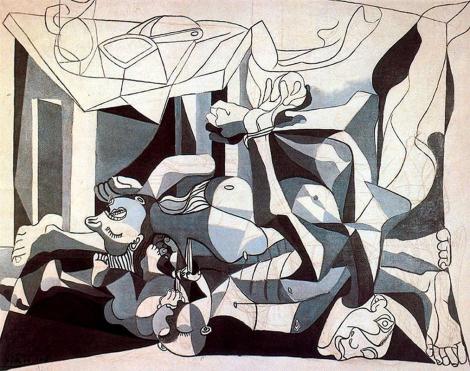 The mass grave by Pablo Picasso