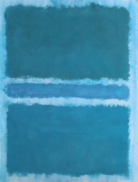 Untitled (Blue Divided by Blue) by Mark Rothko