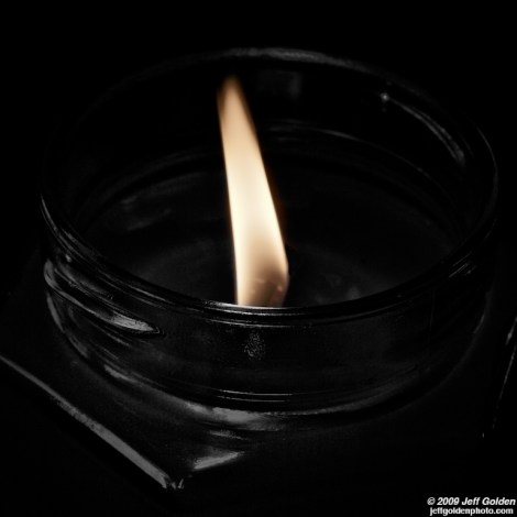 Flame Defining the Darkness by Jeff Golden