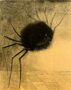 The smiling spider by Odilon Redon